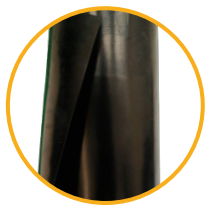 SBR rubber roll with fabric insertion