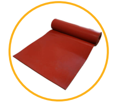 Silicone rubber roll stock
