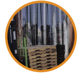 PVC strip curtains for warehouse doorways