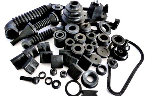 Custom-molded rubber parts