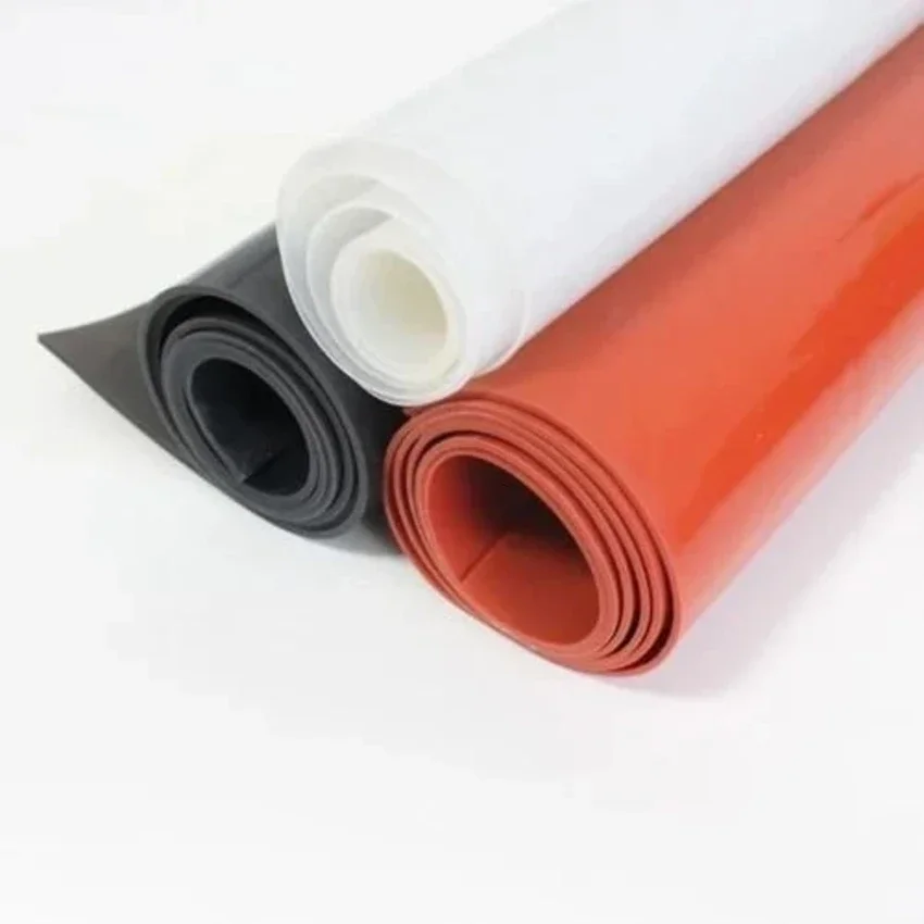 Silicone rubber rolls in stock